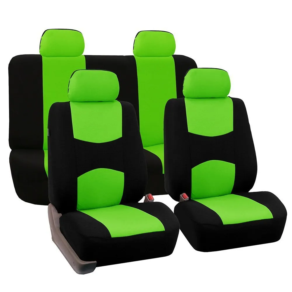 5-seater car seat cover set universal fit breathable fabric all-season protection