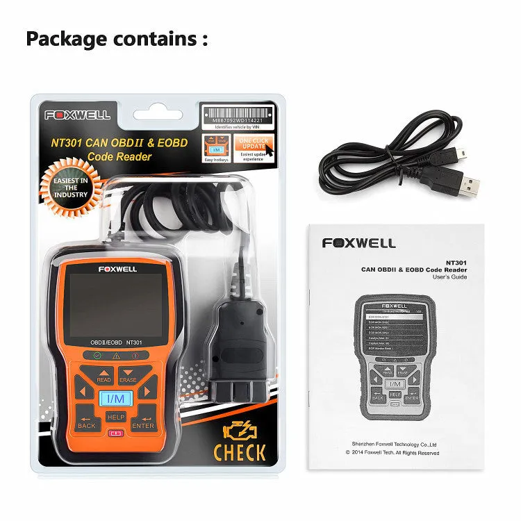 Orange vehicle diagnostic tool with 2.8 inch TFT colour screen showing diagnostic data, dimensions 145x94x32 mm