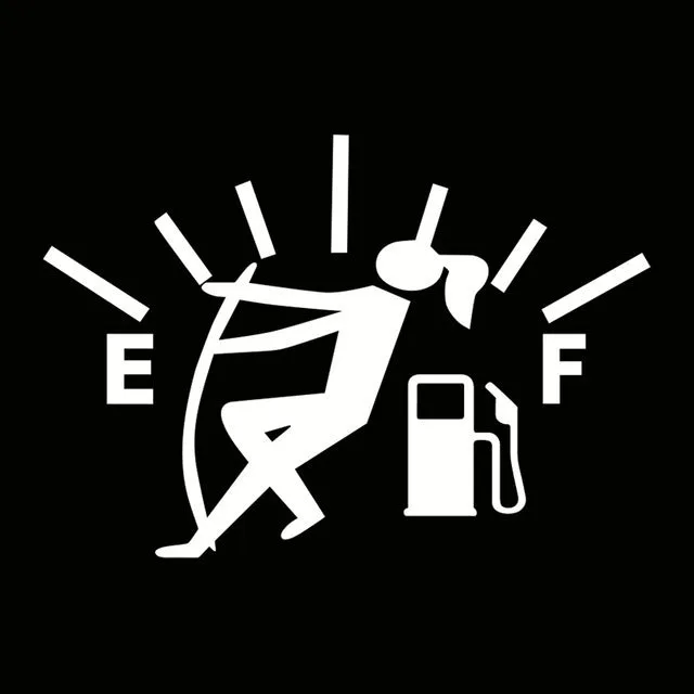 EF tank identification car sticker 12x9cm film material strong adhesive body sticker in colour options