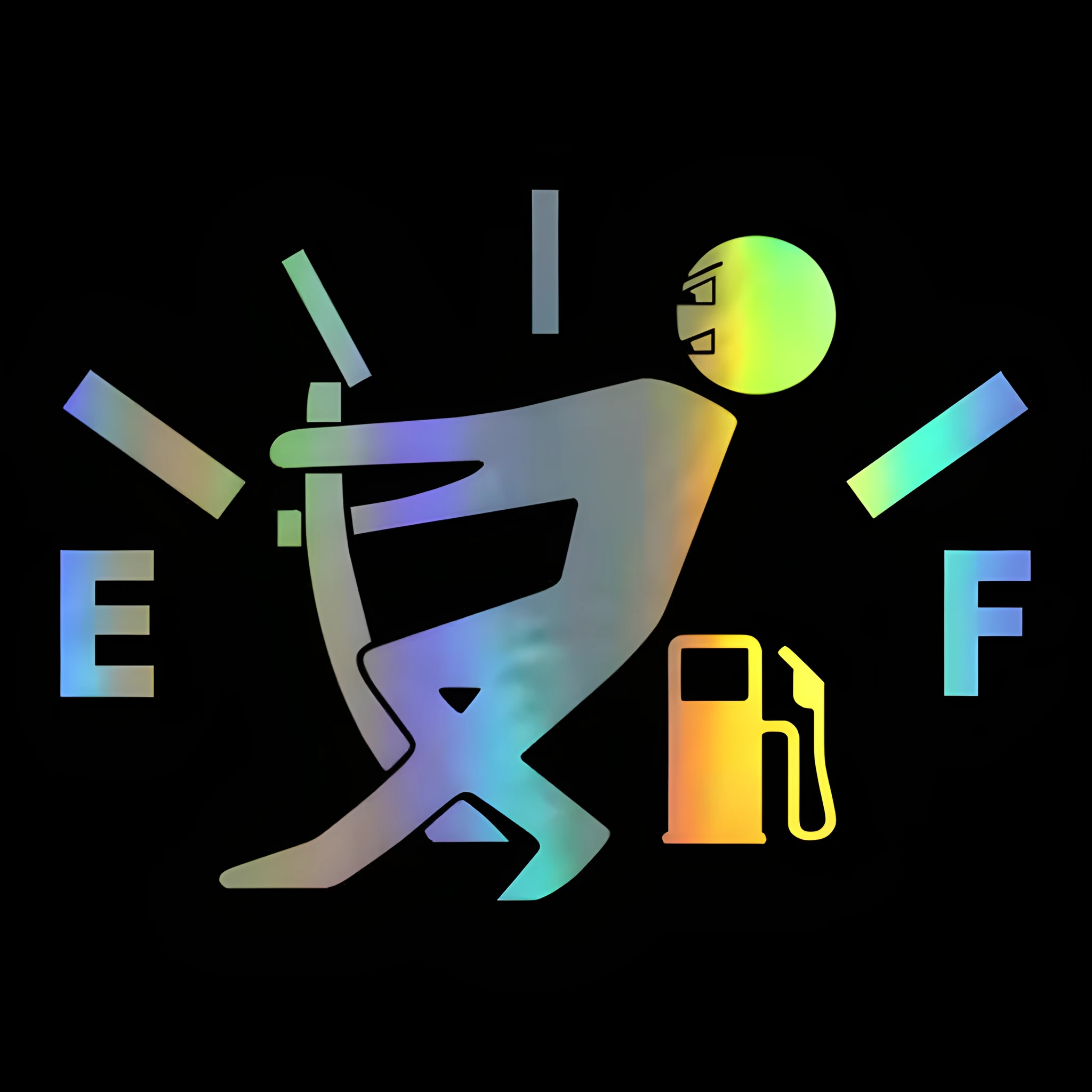 EF tank identification car sticker 12x9cm film material strong adhesive body sticker in colour options