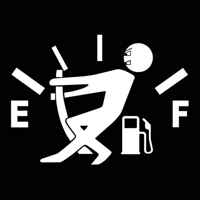 EF tank identification car sticker 12x9cm film material strong adhesive body sticker in colour options