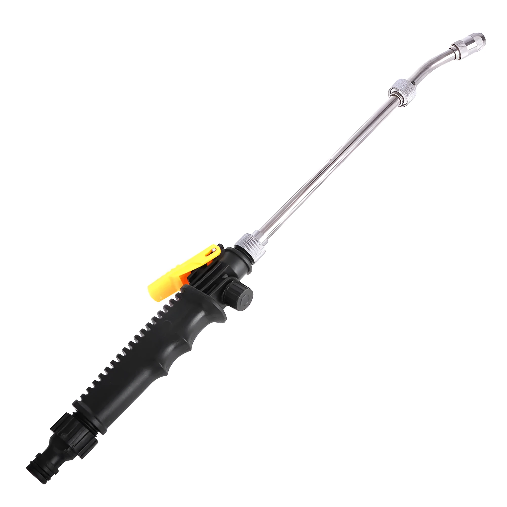 Adjustable high pressure car wash water gun in copper stainless steel and plastic, multi-length and colour options
