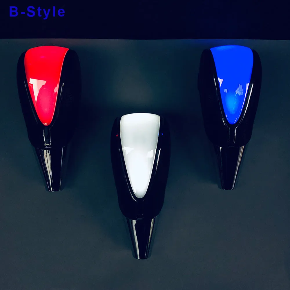 Car shift lever light accessory with touch sensor LED in red blue white for GM universal fit