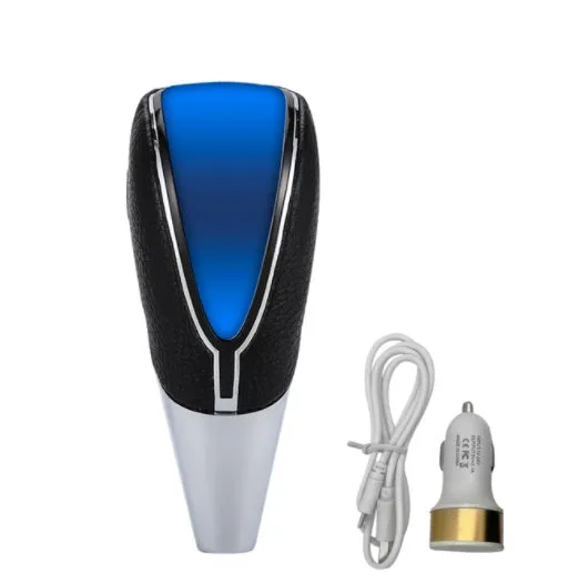 Car shift lever light accessory with touch sensor LED in red blue white for GM universal fit