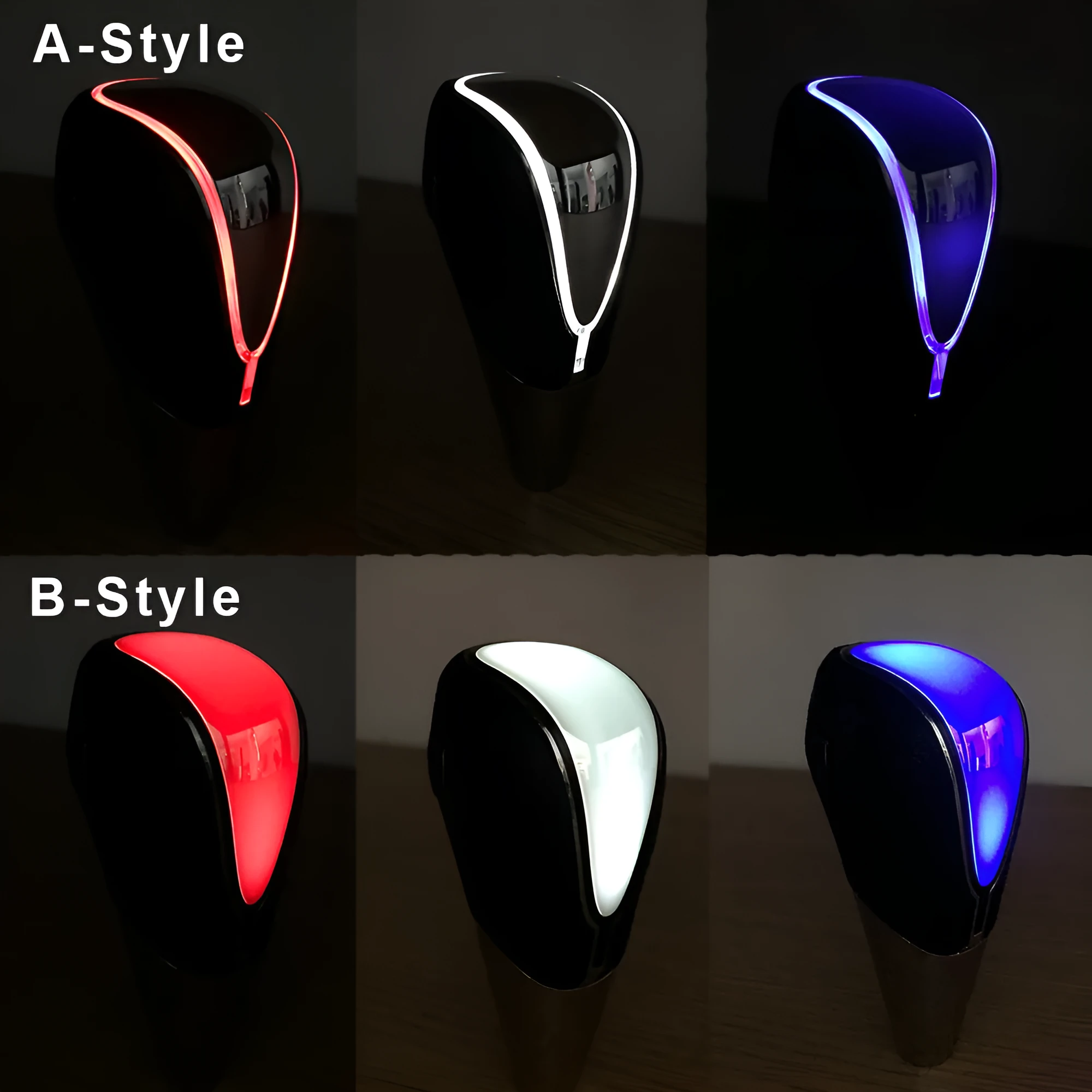 Car shift lever light accessory with touch sensor LED in red blue white for GM universal fit