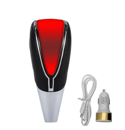 Car shift lever light accessory with touch sensor LED in red blue white for GM universal fit