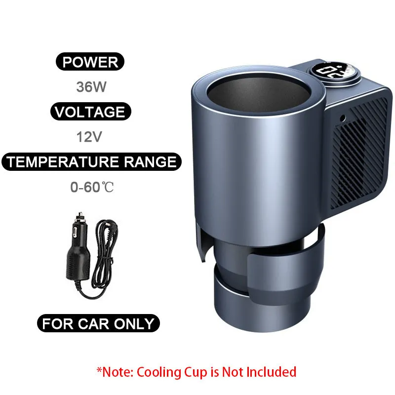 Smart 2-in-1 car heating cooling cup with aviation aluminium liner, 5L capacity, standard style, on a table