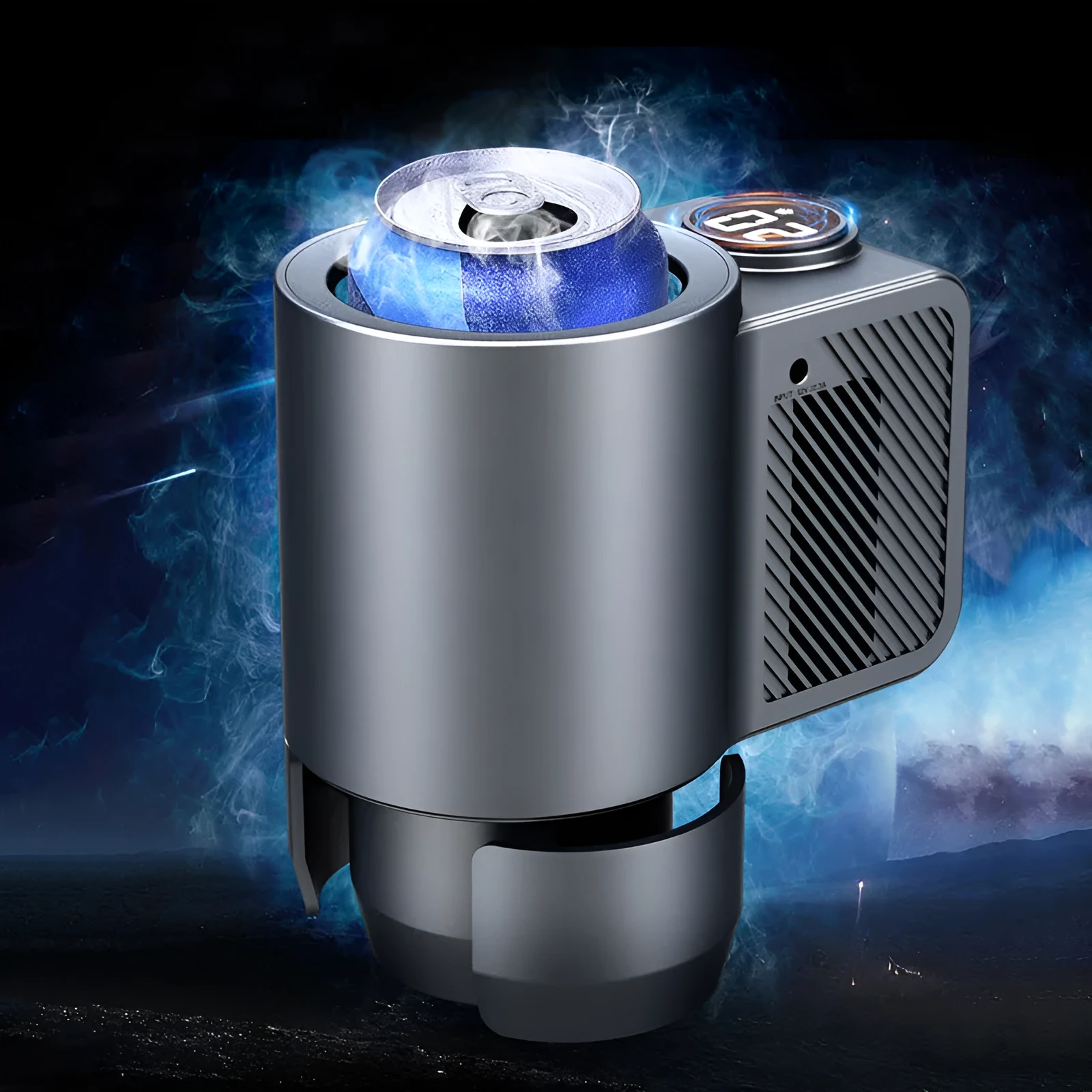 Smart 2-in-1 car heating cooling cup with aviation aluminium liner, 5L capacity, standard style, on a table