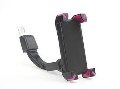 Black ABS plastic bicycle mobile phone holder fixed frame mount for handlebar navigation