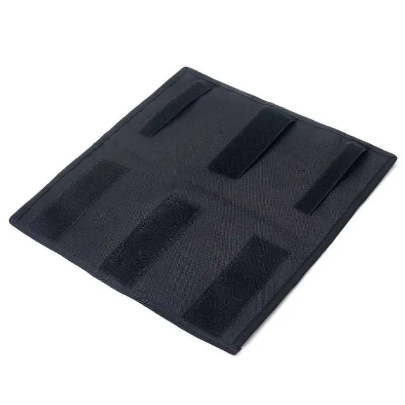 Black 1000D nylon sun visor organizer 36x35cm with CD pocket on car visor