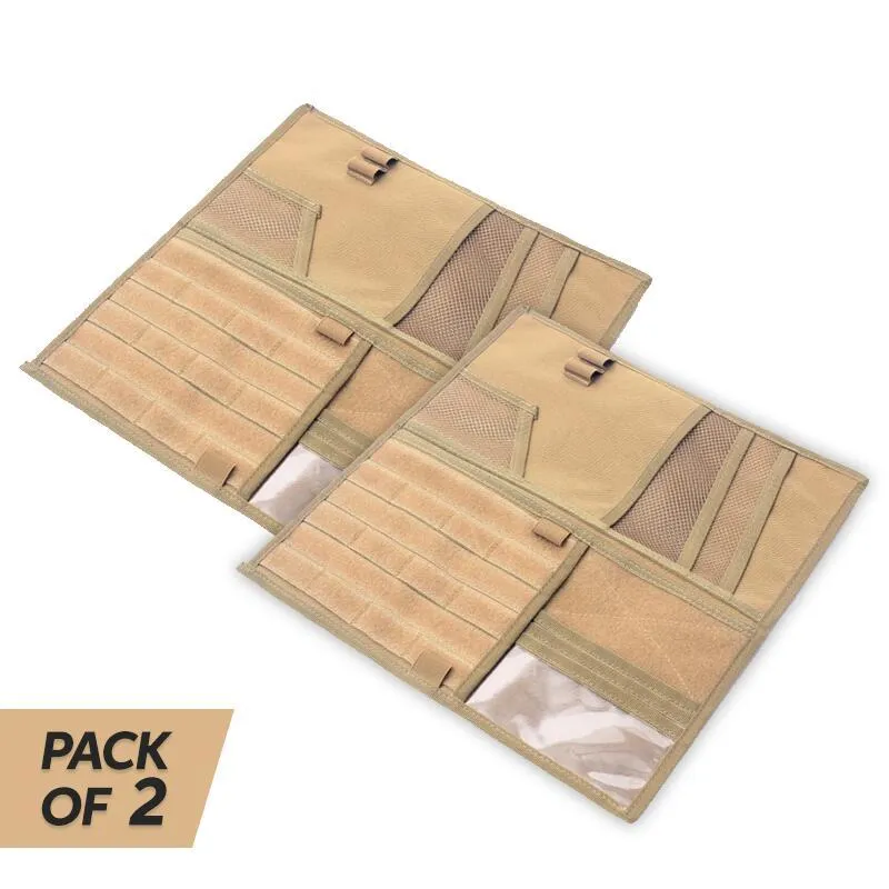 Black 1000D nylon sun visor organizer 36x35cm with CD pocket on car visor