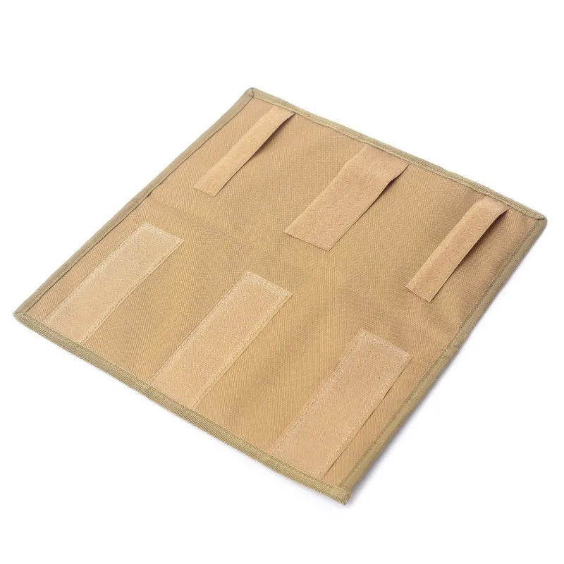 Black 1000D nylon sun visor organizer 36x35cm with CD pocket on car visor
