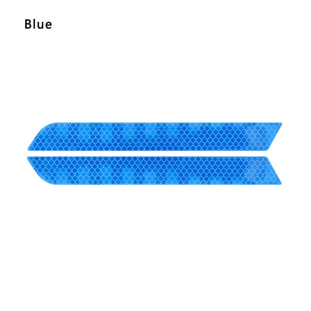 Car rear bumper reflective sticker PET film light bar red single chip 21.5x2.5cm