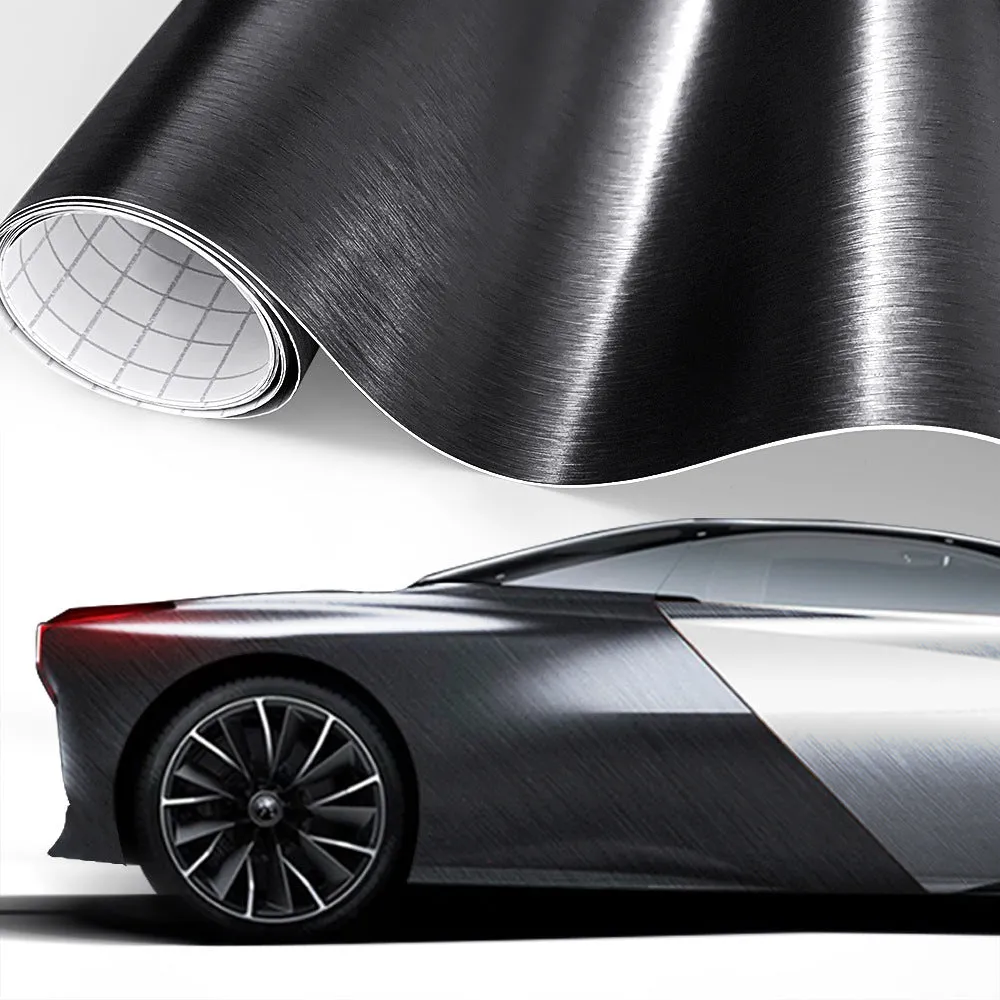 Glossy black 5D carbon fiber vinyl film roll for car wrap customisation
