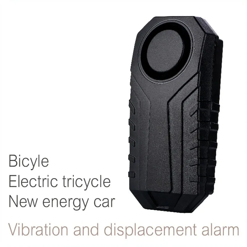 Elecpow bike alarm remote control in black with waterproof IP55 case and vibration sensor mounted on a bicycle frame