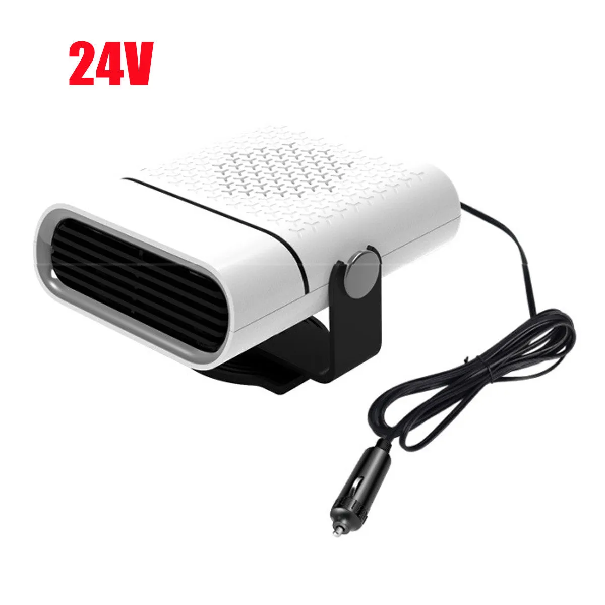 3 In 1 Car Heater Defogger Plug In Cigarette Lighter Mini Car Heater Defroster ABS Black 150W