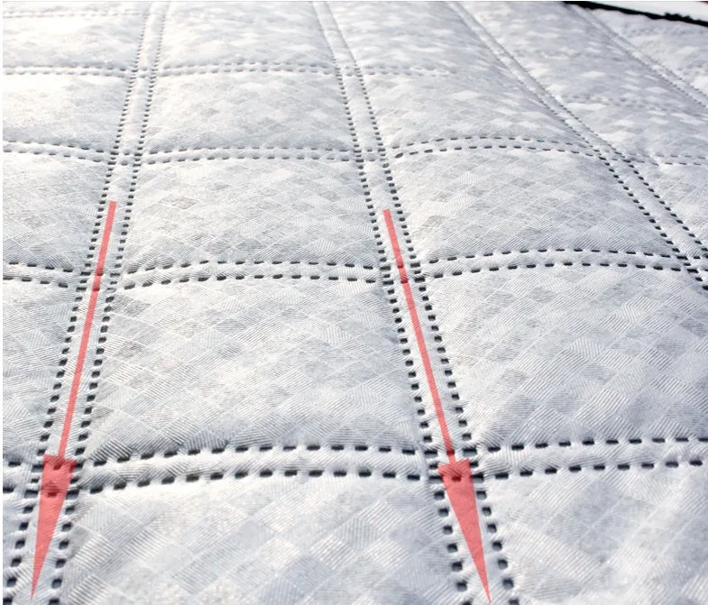 Aluminised film car front windshield snow cover with external anti-theft design in large size