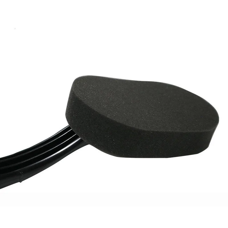 Car tyre waxing long handle sponge brush with polyester sponge head