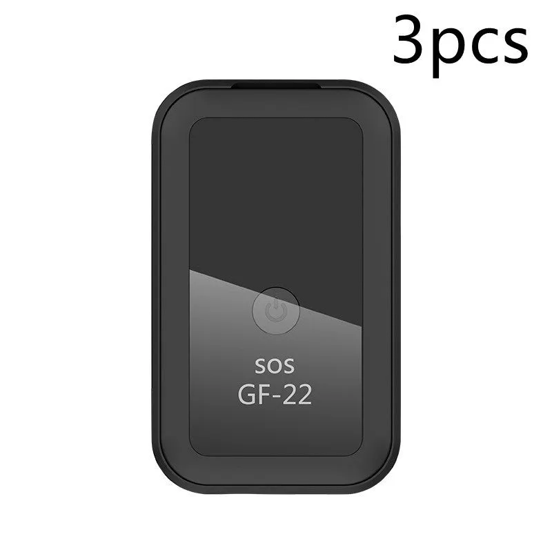 GF07 anti-lost GPS tracker 35x20x14mm ABS black with SOS alarm