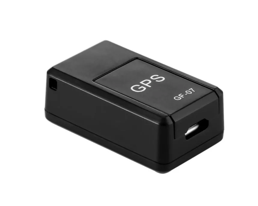GF07 anti-lost GPS tracker 35x20x14mm ABS black with SOS alarm
