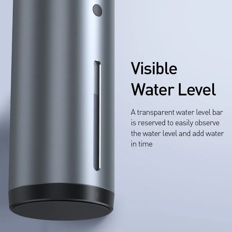 Aluminium alloy car diffuser humidifier with air purification in black or dark grey.
