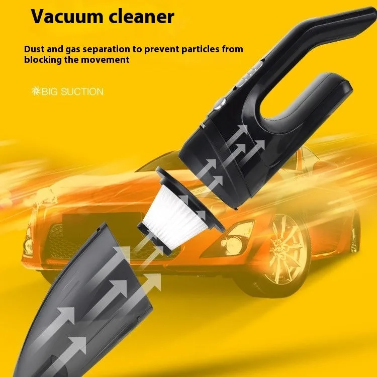 Car wireless vacuum cleaner handheld with blowing and suction functions in black