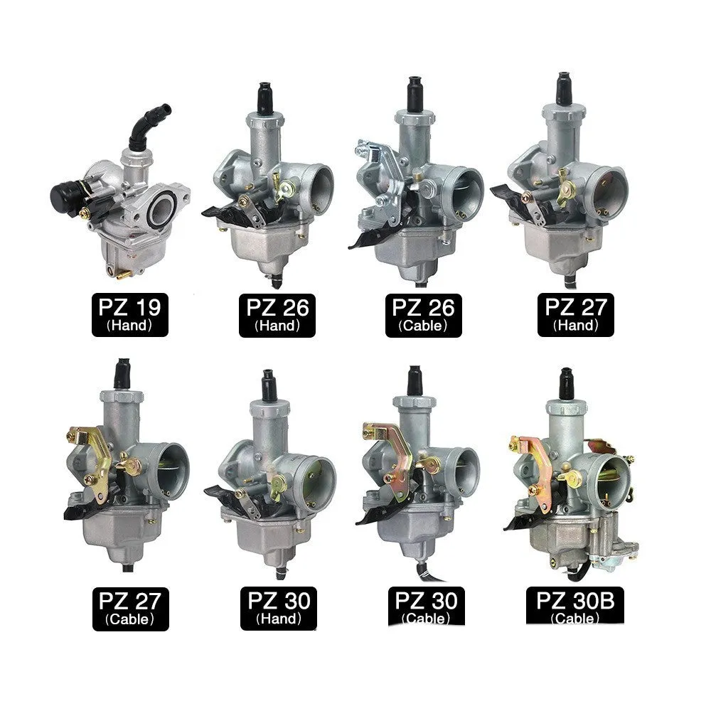 PZ27 motorcycle carburetor with automatic damper, made of zinc alloy, 10x12x5cm size