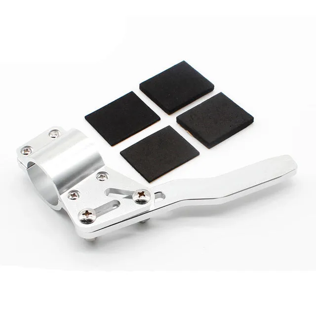 Aluminium alloy car steering wheel lengthening bar in silver colour with general fitment design