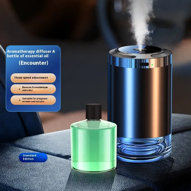 Starry Sky auto perfume sprayer with adjustable settings and six scent options, plastic or aluminium alloy shell