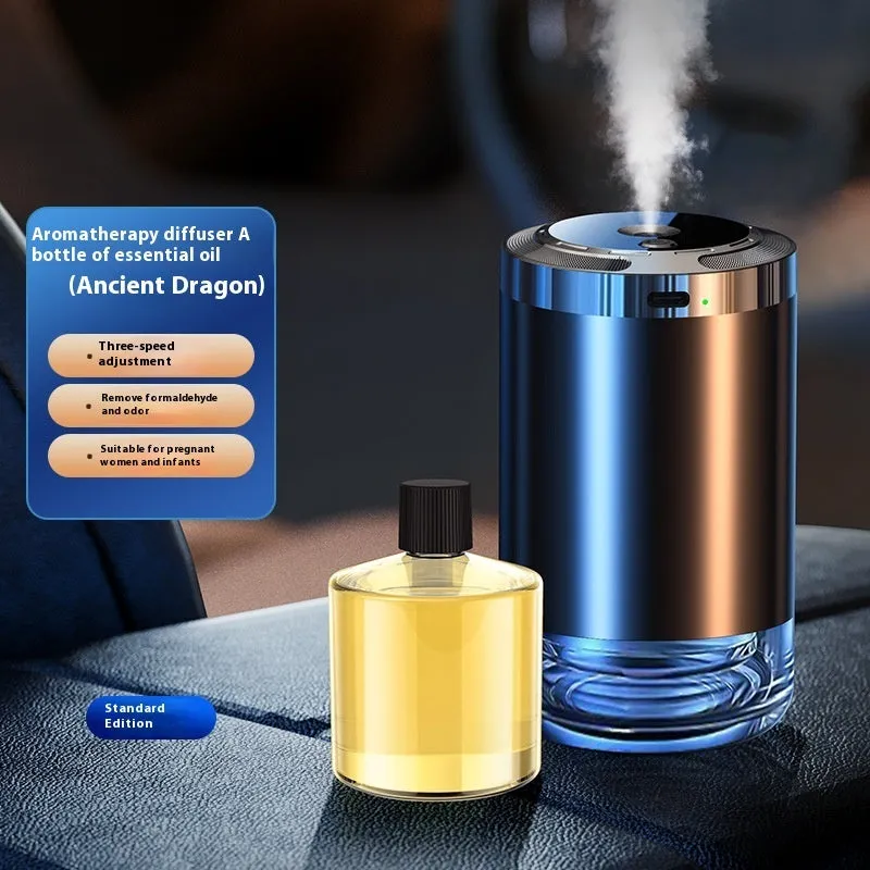 Starry Sky auto perfume sprayer with adjustable settings and six scent options, plastic or aluminium alloy shell