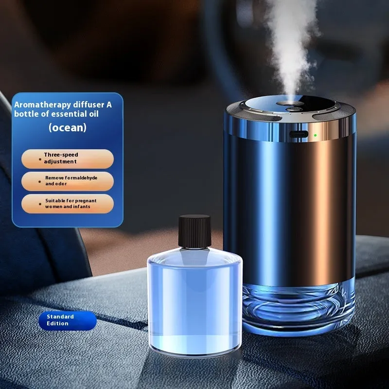 Starry Sky auto perfume sprayer with adjustable settings and six scent options, plastic or aluminium alloy shell