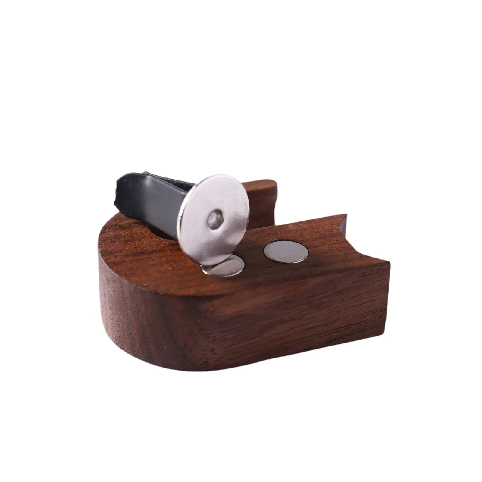 Wooden car vent decorative vase black walnut cat-shaped clip model on car air vent