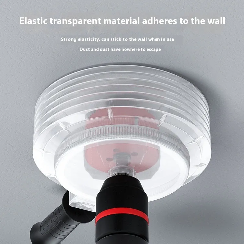 Rubber dust cover for electric hammer drill, 135mm size without handle on white background