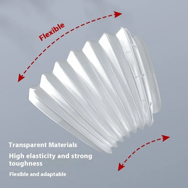 Rubber dust cover for electric hammer drill, 135mm size without handle on white background