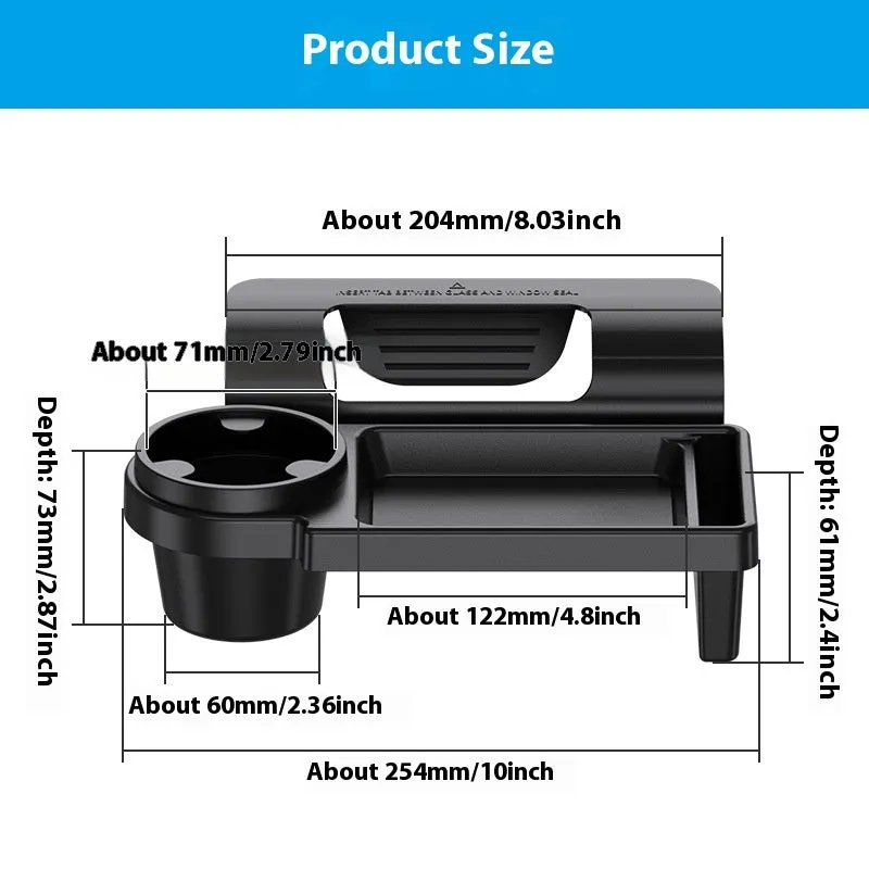 Car multifunction storage box hanging on door trim plastic car interior organiser black or grey colour