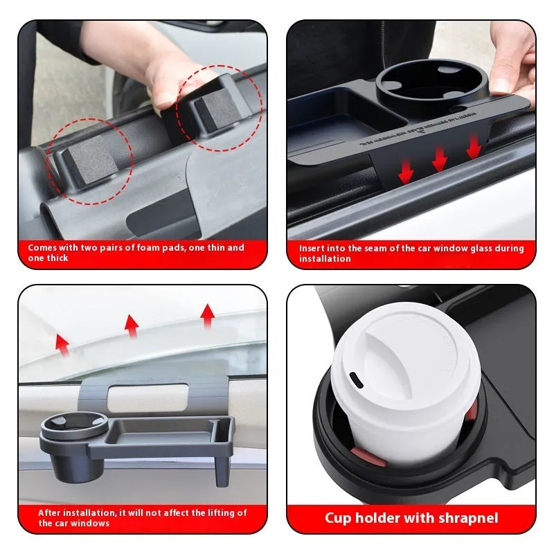 Car multifunction storage box hanging on door trim plastic car interior organiser black or grey colour