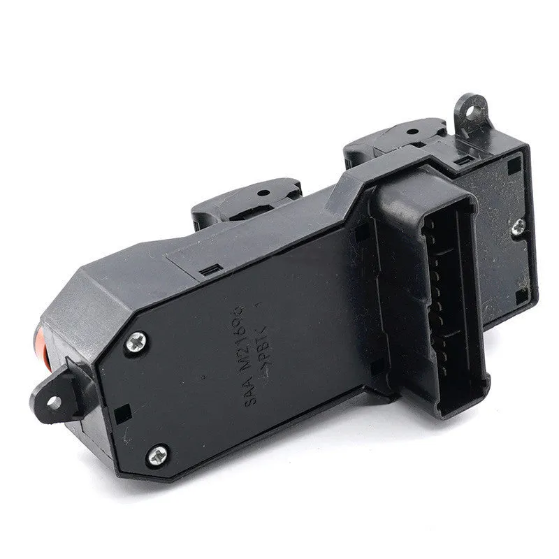 Black ABS plastic window lift switch for 2002-2006 Honda CRV measuring 18x7x6cm