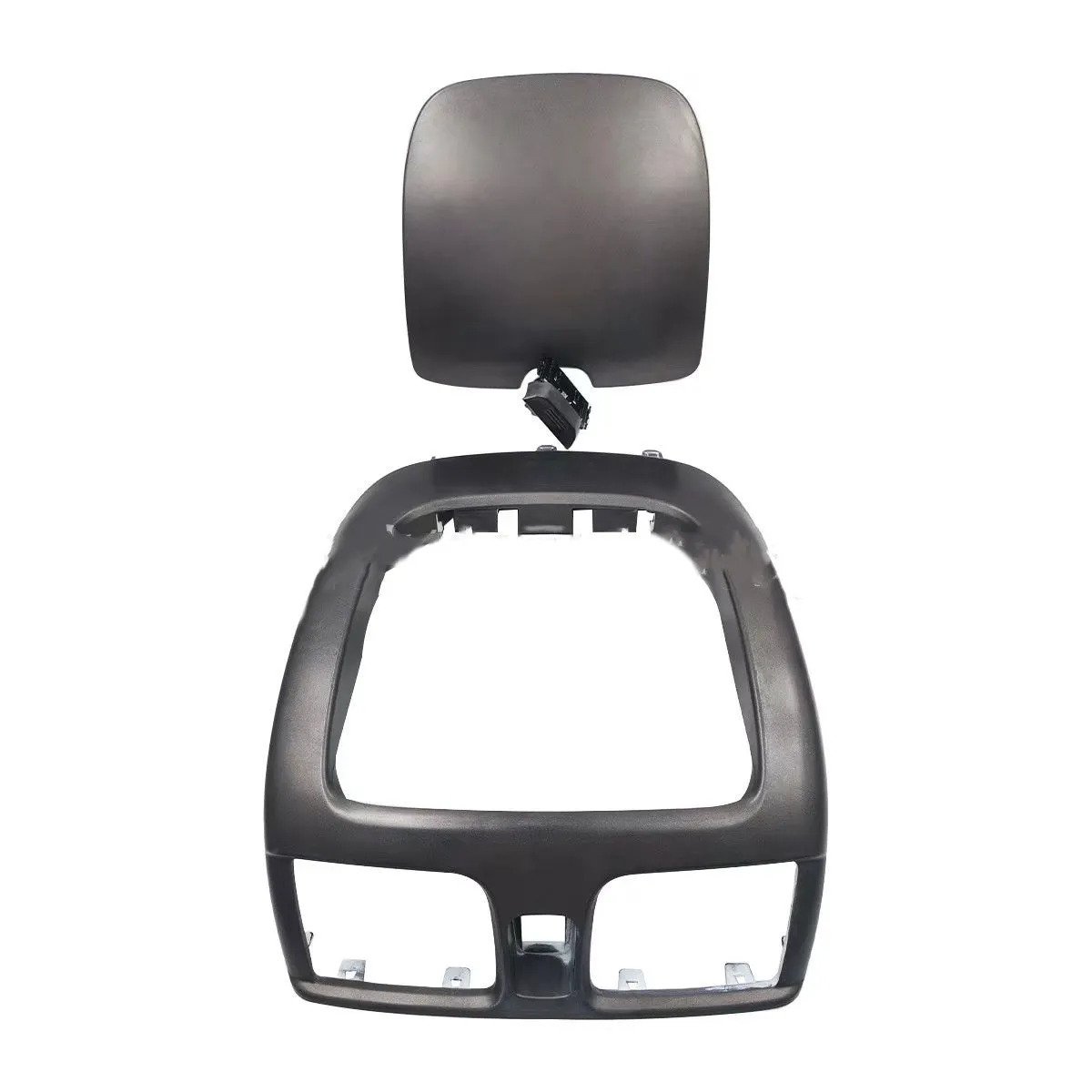 Black plastic instrument panel outlet face cover for Nissan, ABS material, 36 by 29 by 9 centimetres