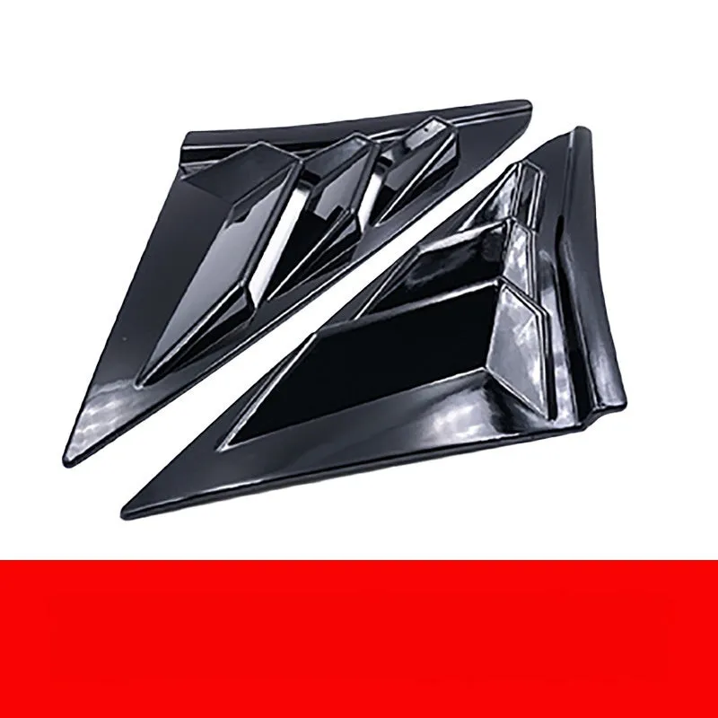 ABS quarter window bumper sticker for 2021 hatchback Civic in bright black finish