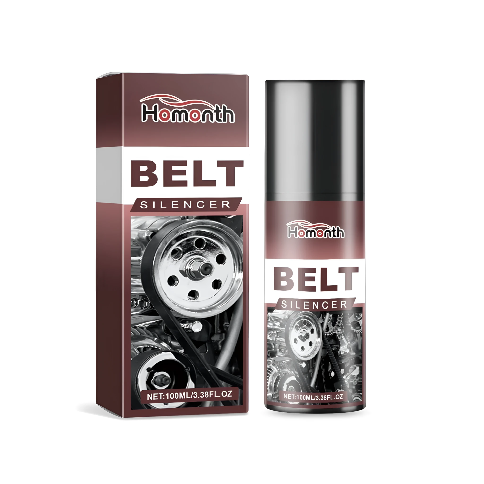 100ml automobile engine belt lubricant spray can, 4 by 14.9 cm, for reducing squeaking noise