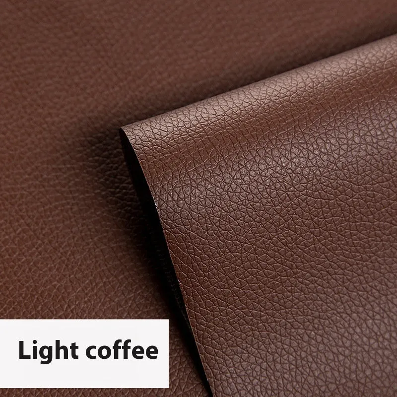Self-adhesive PVC leather repair patch 50x138cm 0.5mm thick for sofa and car seat renovation