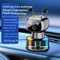 Robot intelligent car aroma diffuser with five fragrance options including Pure Gulong and Classic Ocean