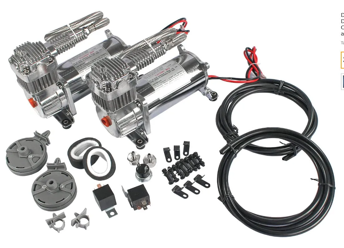 280W 200psi car modification air compressor set model 102-F 2-piece colour option