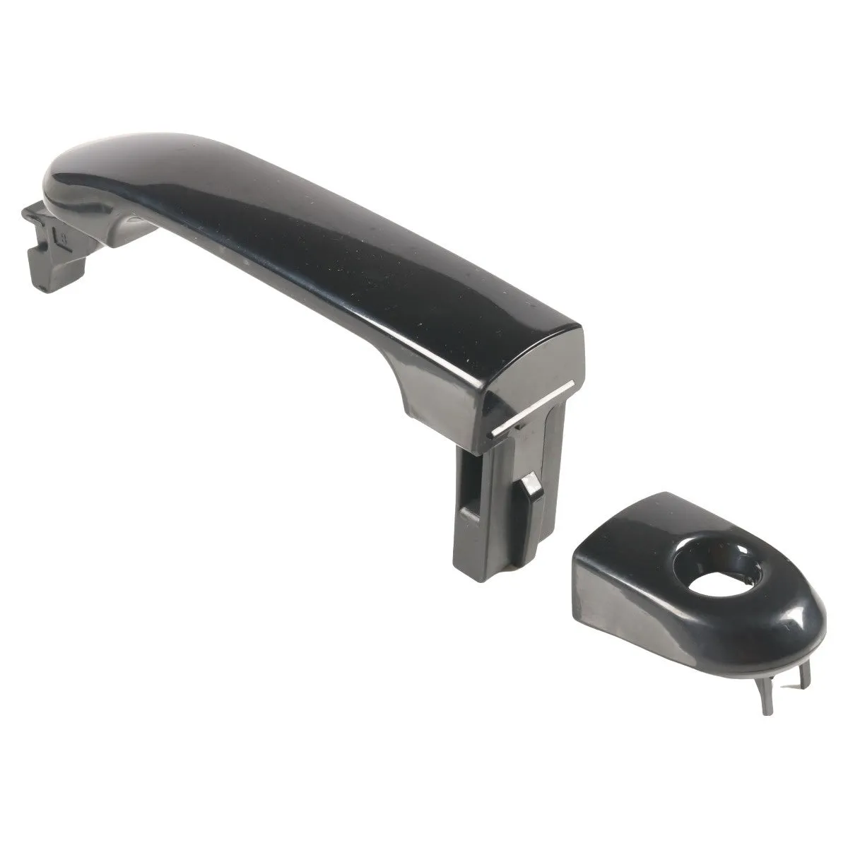 Black ABS plastic left front car door handle part number 82641-EL12A for vehicle door replacement