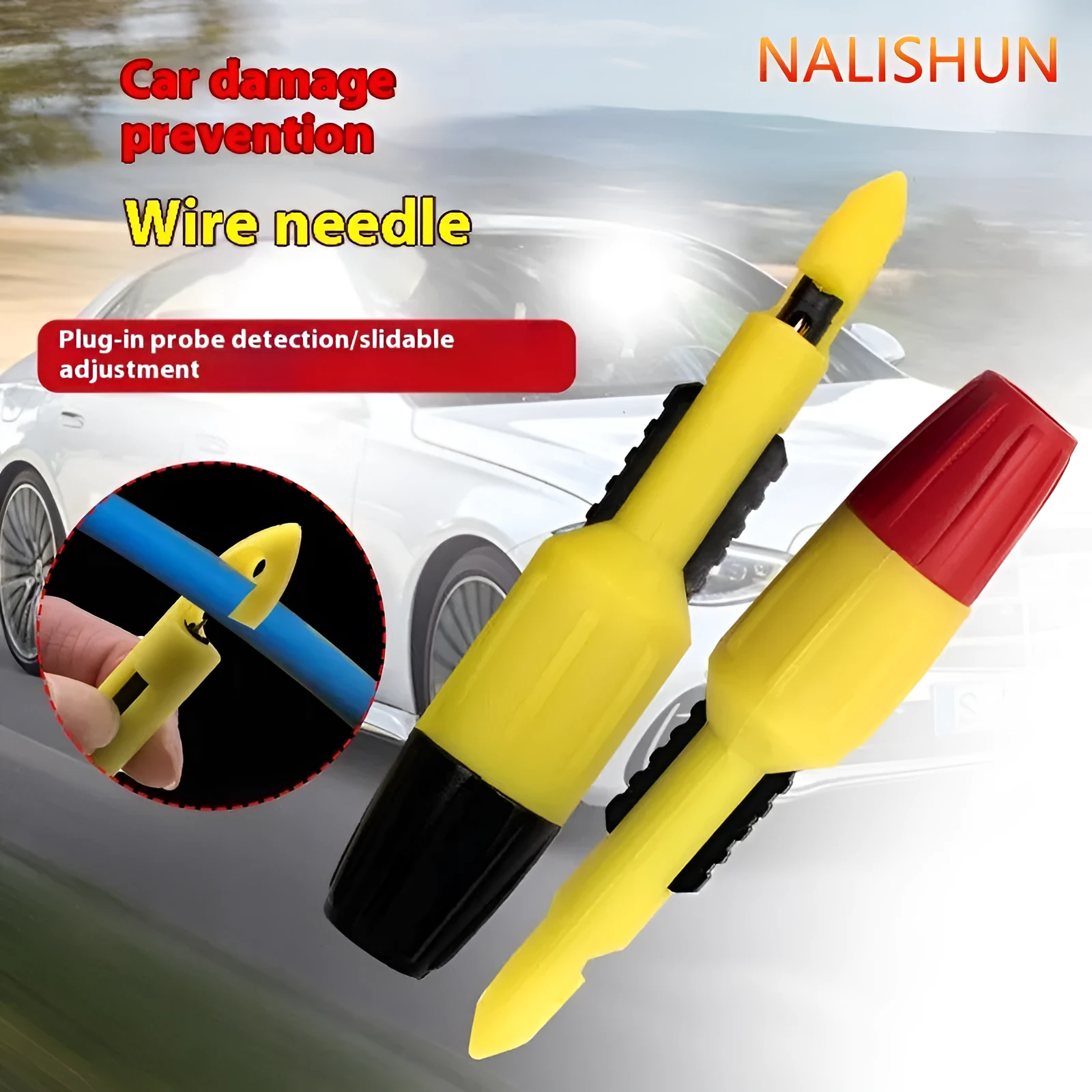 Plastic circuit repair tool no-break wire piercing probe for automotive wiring