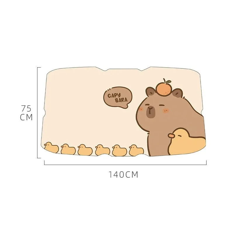 Retractable cartoon car sunshade with dolphin pattern in large size for general vehicles heat insulation