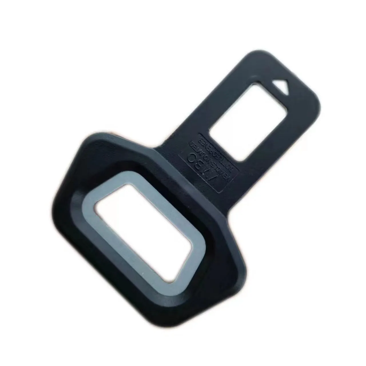 Aluminium alloy bottle opener keychain with a lock tongue buckle and pick head tool in frosted carbon fibre.