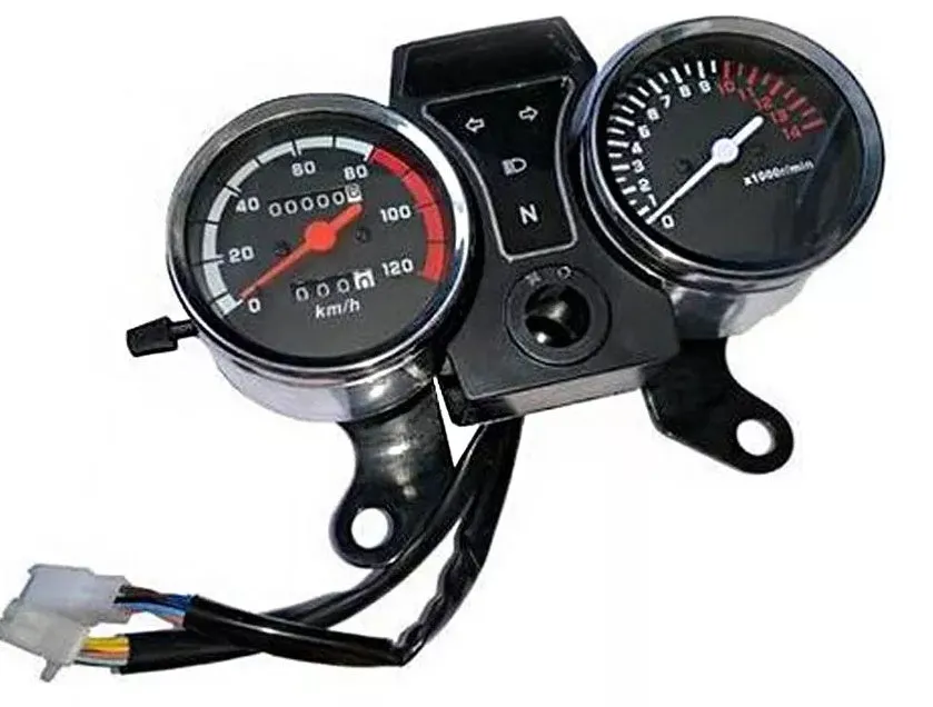 Motorcycle speedometer FT125 Clasica deliver instrument gauge default colour front view