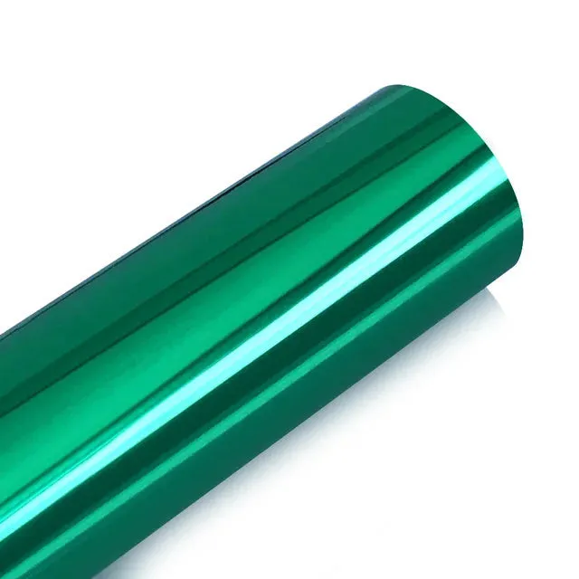 Electroplating colour changing film car body wrap in electrochromism blue on a vehicle panel