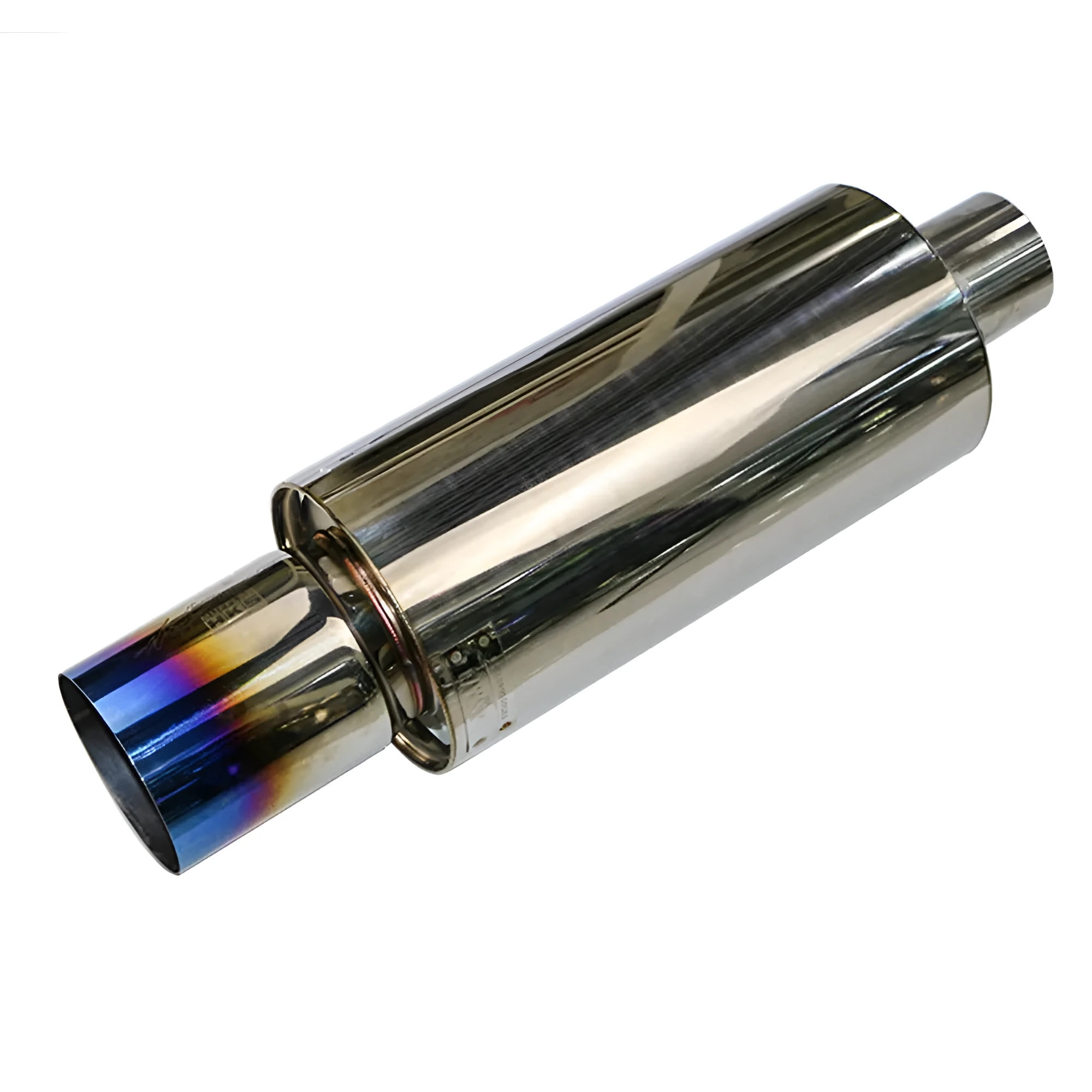 Stainless steel car exhaust pipe modification straight row sound wave 500mm silver finish